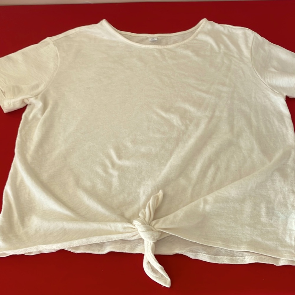 🟡 OLD NAVY TIE BOTTOM IVORY T (XL) NWOT